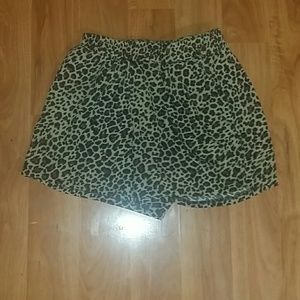 Leopard print shorts